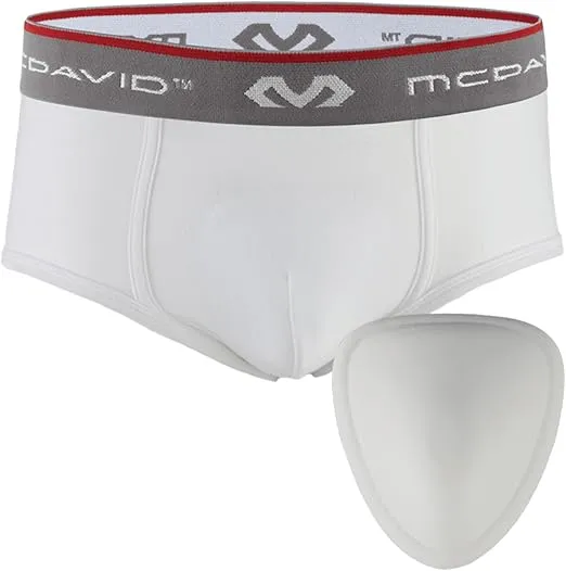 McDavid Boy’s Boxer Briefs w/Athletic Cup Protection, Youth Sports, Comfortable Foam Cup Included for Kids