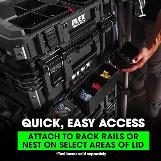 FLEX STACK PACK Storage System Organizer Box - FS1301