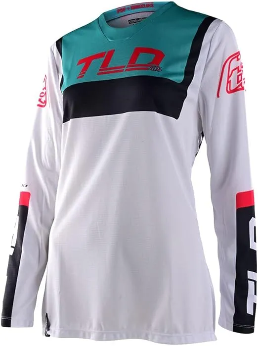 Troy Lee Designs GP Brazen Jersey - Motocross Dirt Bike ATV Enduro Dual Sport Racing Off Road Long Sleeve Riding Gear - Adult Womens Girls (White, SM)