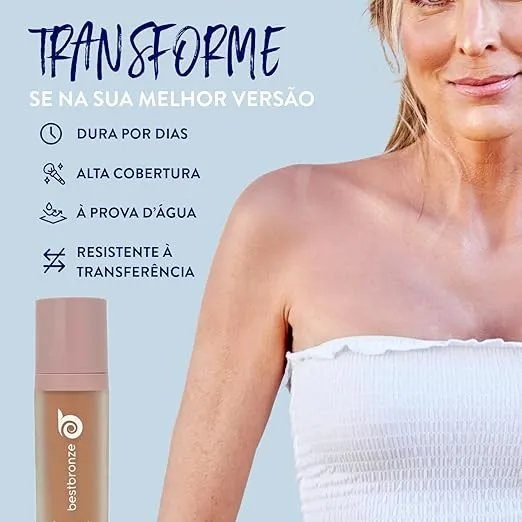 Best Bronze Bombshell Body & Leg Makeup - Waterproof Leg Makeup & Body Foundation - Body Makeup for Scars, Varicose Veins Cover Up & Leg Concealer (NC12 Fair Beige Neutral)
