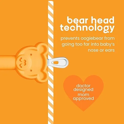 oogiebear: Baby Nose Cleaner & Ear Wax Removal Tool - Safe Booger & Earwax Removal for Newborns, Infants, Toddlers - Dual-Ended - Essential Baby Stuff, Diaper Bag, Raspberry & Seafoam with case