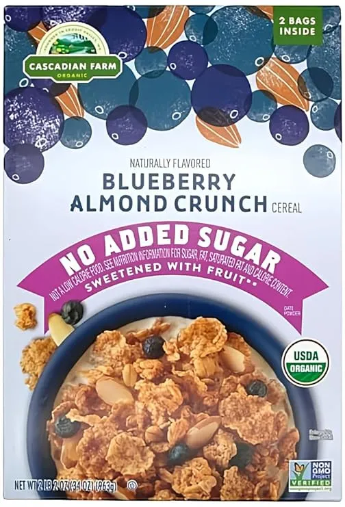 Organic Cascadian Farm Blueberry Almond Crunch (34 Oz, 2.12 Lbs)
