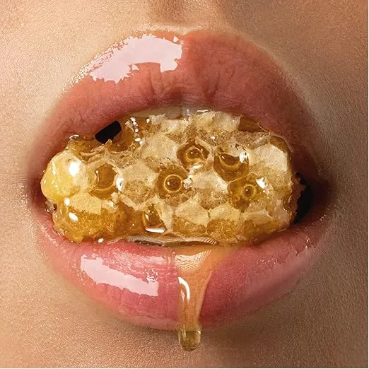 Gisou Honey Infused Hydrating Lip Oil, Nourishing Lip Moisturizer for Dry Lips, High Shine, Smooth Finish, Clear Golden Glow Shade, Fresh Honey Scent, Honey Gold, 8ml