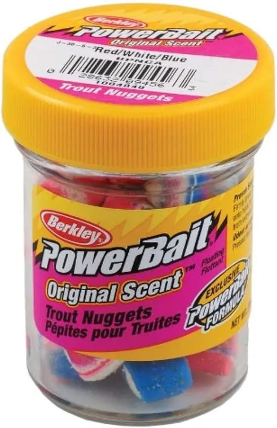 Berkley PowerBait Power Nuggets 4-Pack Fishing Dough Bait, Assorted Colors, Scent Dispersion Technology, Irresistible Scent and Flavor, Moldable and Easy to Use