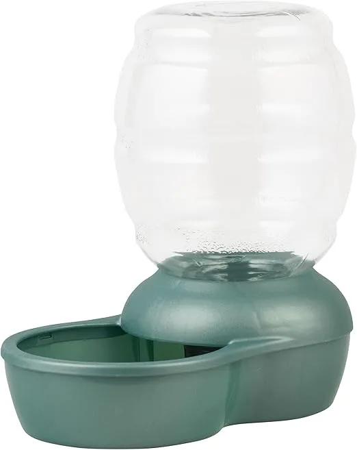 Petmate Replendish Automatic Gravity Waterer for Cats and Dogs, BPA-Free, No Batteries Required, Includes Charcoal Filter, 2.5 Gallons, Made in USA