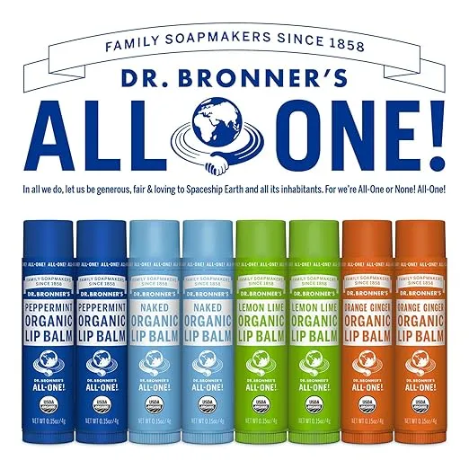 Dr. Bronners Lemon Lime Lip Balm, 4 GR