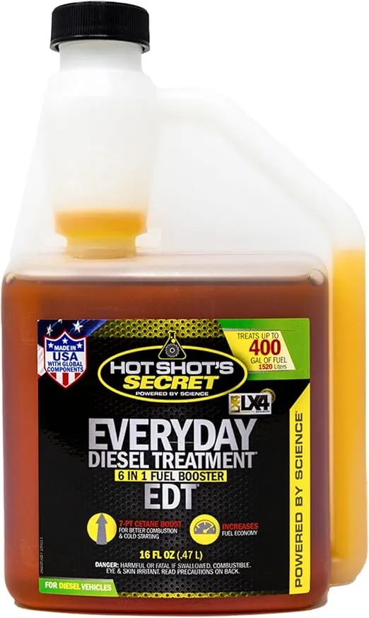 Hot Shot's Secret Everyday Diesel Treatment 16 Ounce Squeeze Bottle (HSSEDT16ZS)