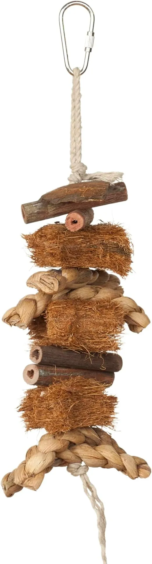 Prevue Hendryx 62803 Naturals Coco Rope Mini Bird Toy, 8 x 2.5