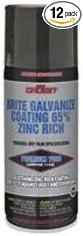 Crown 7008 Metallic ASTM A-780, ASTM B-117 Bright Premium Galvanize Coating, 13 oz (Pack of 12)