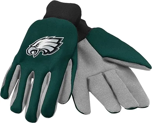 FOCO NFL Colored Palm Utility Work Gloves