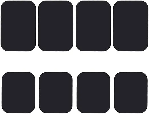 Best Tek Mount Metal Plate, Phone Magnet Sticker, Metal Plate for Magnetic Mount 8 Pack