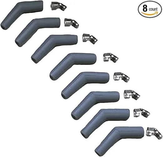 Taylor Cable 46065 135-Degree Blue Spark Plug Boot with Terminal Kit - Pack of 8