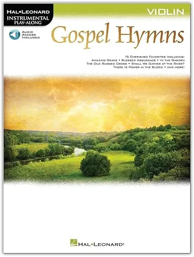 Gospel Hymns for Violin Instrumental Play-Along - Book/Online Audio (Hal Leonard Instrumental Play-along)
