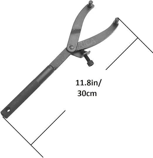 EUICAE Adjustable Wrench Clutch, Stainless Steel, 11.8in Length, Suitable for Different Distances and Sizes