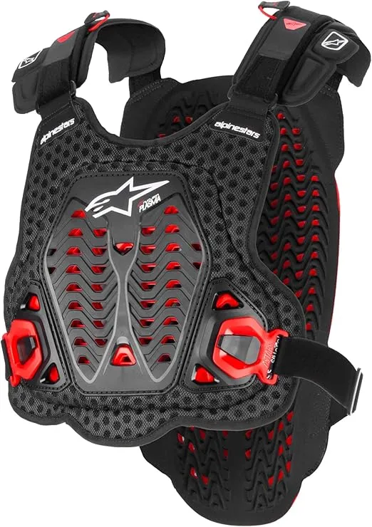 Alpinestars - A-5 Plasma Chest Protector Black/Red/White Xs/Sm (6700825-132-XSS)