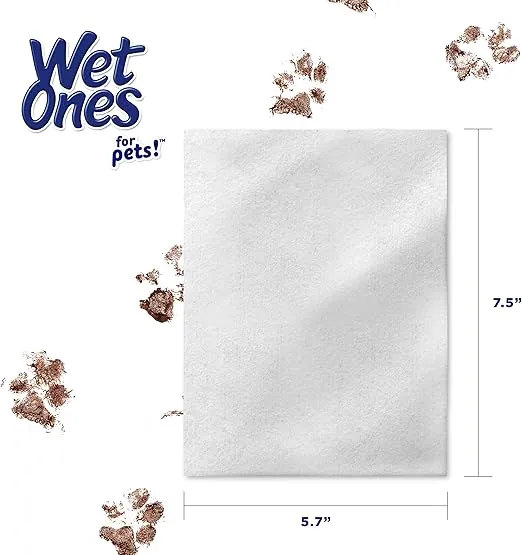 Wet Ones for Pets Extra Gentle Hypoallergenic Dog Wipes with Witch Hazel for Snout, Eye, Ear | Fragrance-Free for All Dogs with Wet Lock Seal | 30 Ct Pouch