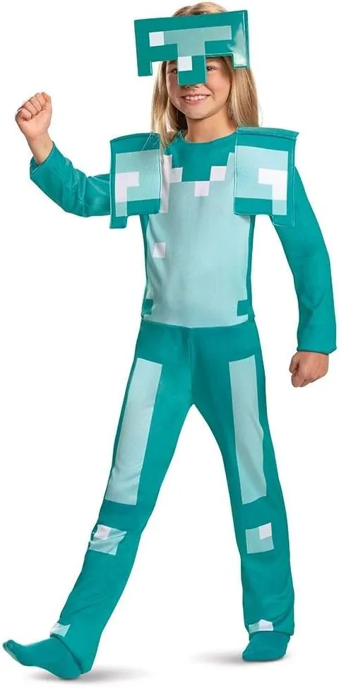 Disguise Minecraft Armor Costume, Official Minecraft Kids Halloween Costume