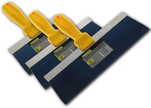 Strong Handle Blue Steel Drywall Taping Knife Set 8"-10"-12"