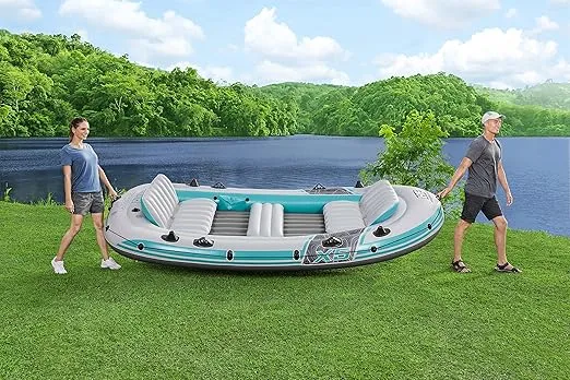 Bestway Hydro-Force Inflatable Raft Set | Inflatable Boat for Kids and Adults | Great for Ponds, Lakes, Rivers