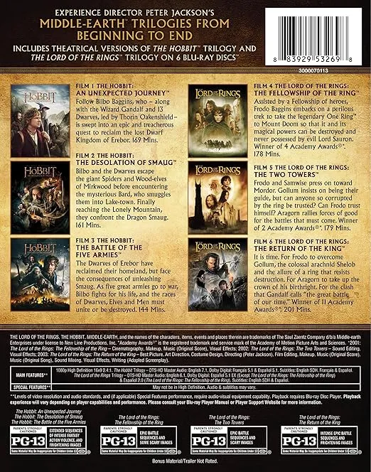 Middle-earth Theatrical Collection (Blu-ray)