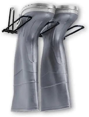 Rack'Em Boot Wader Rack - Storage for Waders - Boots - Shoe Dryer - Wall Mounted Hanger Organizer - Heavy Duty - Holds 1 Pairs