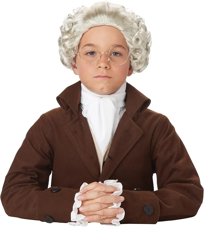 Child Colonial Man Wig