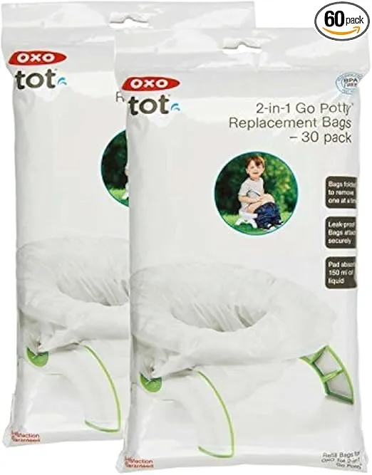 OXO Tot 2-in-1 Go Potty Refill Bags, 60 Count