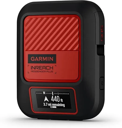 Garmin inReach® Messenger Plus, SOS Satellite Communicator with Photo, Text & Voice Messaging Without Cell Service, Long Battery Life, Durable, Temperature-Resistant, Water-Resistant (IPX7) Design