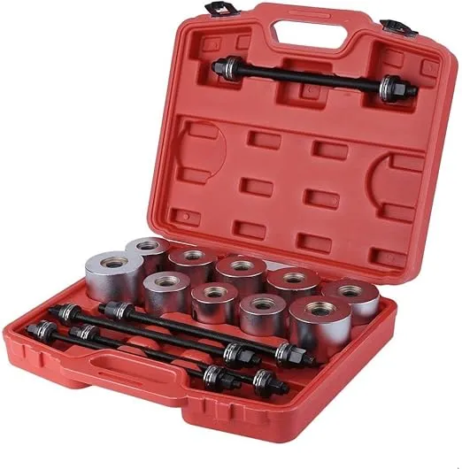 WINTOOLS 27 Pcs Universal Press & Pull Sleeve Kit Bush Bearing Removal Insertion Tool Set