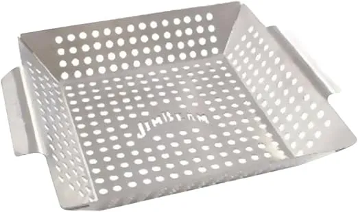 Jim Beam JB0127 Stainless Steel Heavy Duty Grilling Wok