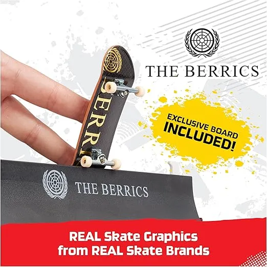 Tech Deck, The Berrics Transforming Park, X-Connect Park Creator, 30-inch Wide Foldable Playset with Storage and Exclusive Fingerboard, Kids Toy for Ages 6 and up
