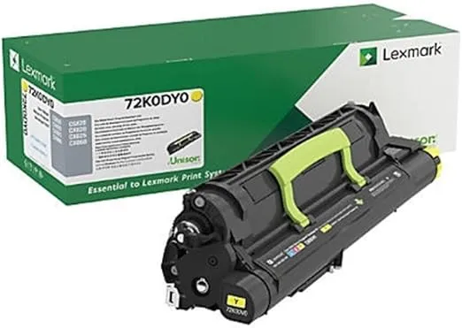 Lexmark 72K0DY0 CS820, CX820, CX825, CX860 Yellow Return Program Developer Unit Toner