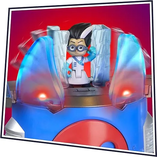 PJ Masks Deluxe Battle HQ Preschool Toy, Headquarters Playset with 2 Action Figures, Cat-Car Vehicle, and More for Kids Ages 3 and Up