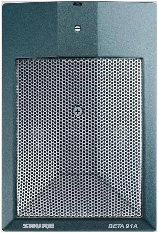 Shure BETA 91A Kick Drum Microphone - Half-Cardioid Condenser Mic with Integrated Preamplifier and XLR Connector, Low Profile Design - Maximize Setup Efficiency While Minimizing Stage Clutter