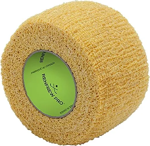 Renfrew Stretchrap Grip Tape Scapa Hockey Stick, 1 Roll (1.5"/6yds, Yellow)