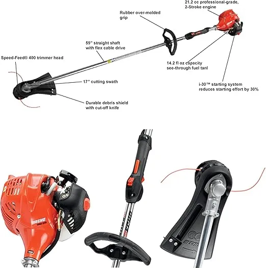 String Trimmer, 21.2CC, 17 In. Cut Width