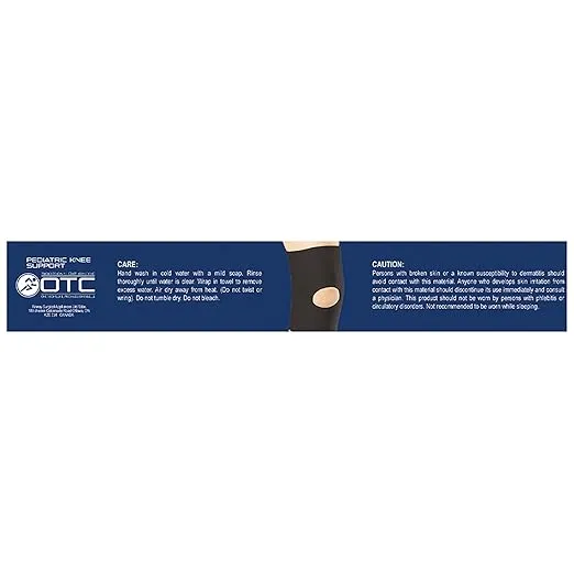 OTC KidsLine Knee Sleeve, Open Patella, Neoprene, Blue, Medium