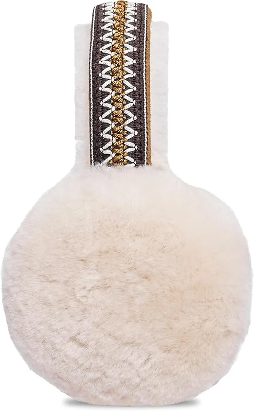 UGG EARMUFF UGG Women's Sheepskin Tasman Earmuff, Chestnut, One Size