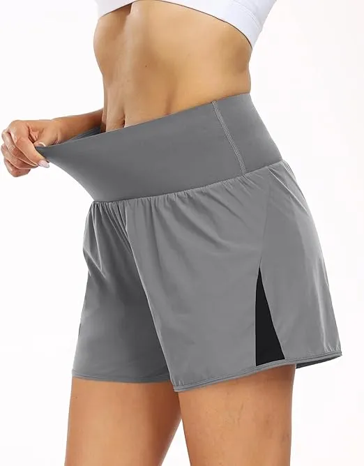 CADMUS 2 in 1 Women's Workout Shorts for Athletic Gym Running Shorts with Phone Pockets