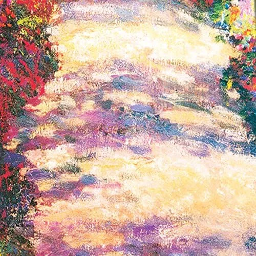 Three Rooker Monet Ties Viale del Giardino Art Necktie Mens
