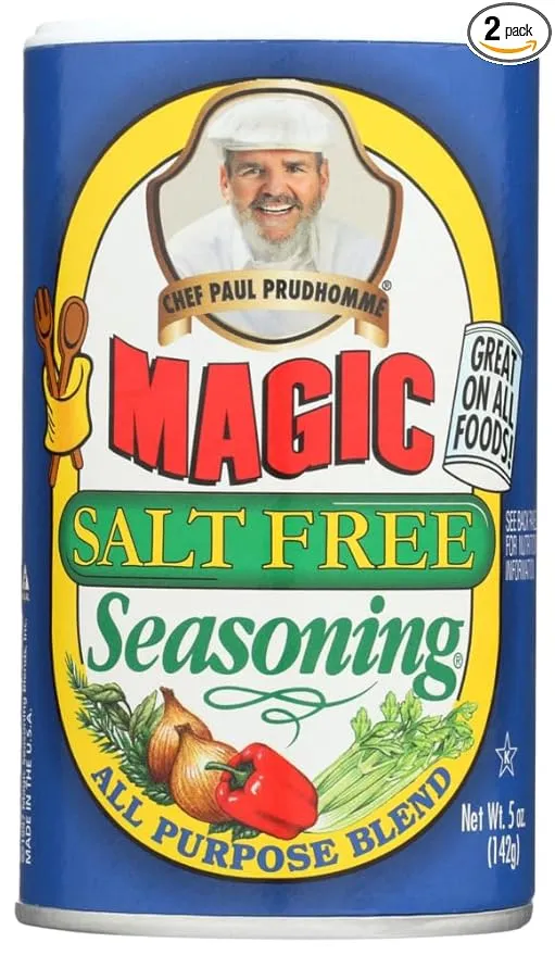 Chef Paul Prudhomme's Magic Salt Free Seasoning All Purpose Blend - 5 oz (Pack of 2)