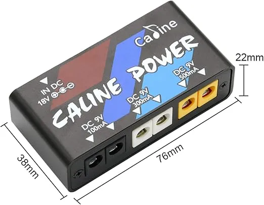 Caline CP-02 Mini Guitar Power Supply 6 DC Outputs for 9V Effect Pedal