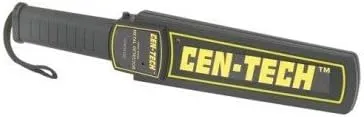 9 Volt Metal Detector 6-inch Wand Scanner with Audio Alarm and LED Visual Alert and Storage Case