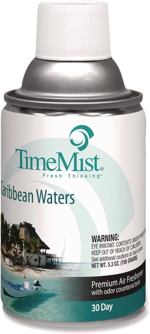 Metered Fragrance Dispenser Refill with Caribbean Waters Scent - 5.3 Oz [Set of 2]