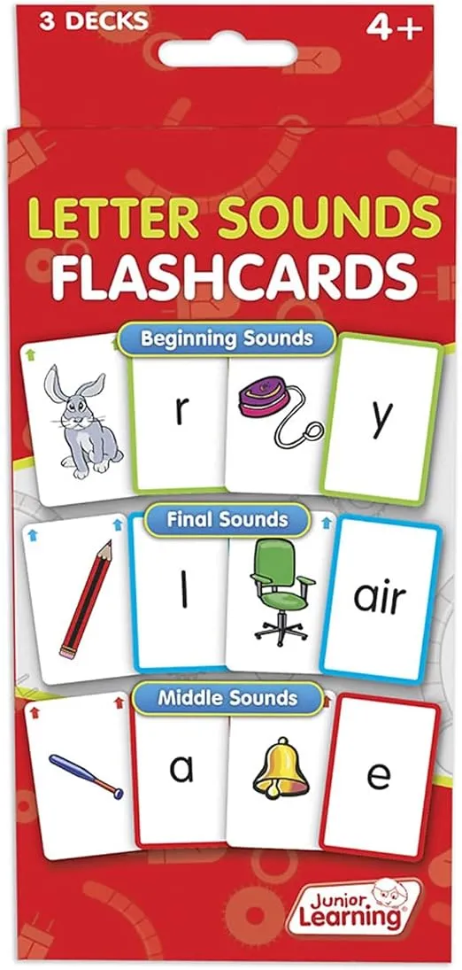 Junior Learning JL202 Letter Sound Flashcards Medium