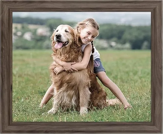 Gallery Solutions - 16"x20" - Greywash Large Wall Frame - Stylish and Versatile Solution - Favorite Photo or Artwork - Rectangular - Single Picture Frame