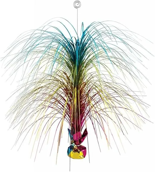 Stunning Apple Red Foil Spray Centerpiece - 28" (1 Pc.) - Eye-Catching & Versatile Decor - Perfect For Any Event