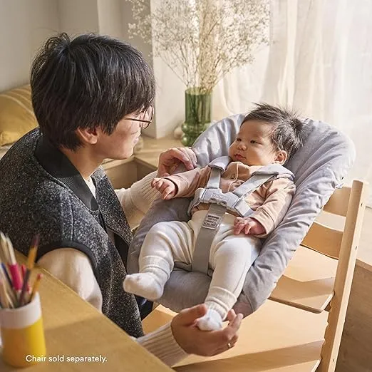 Tripp Trapp Newborn Set, Grey - Convert The Tripp Trapp Chair into Infant Seat for Newborns Up to 20 lbs - Cozy, Safe & Simple to Use - Compatible with Tripp Trapp Models After May 2003