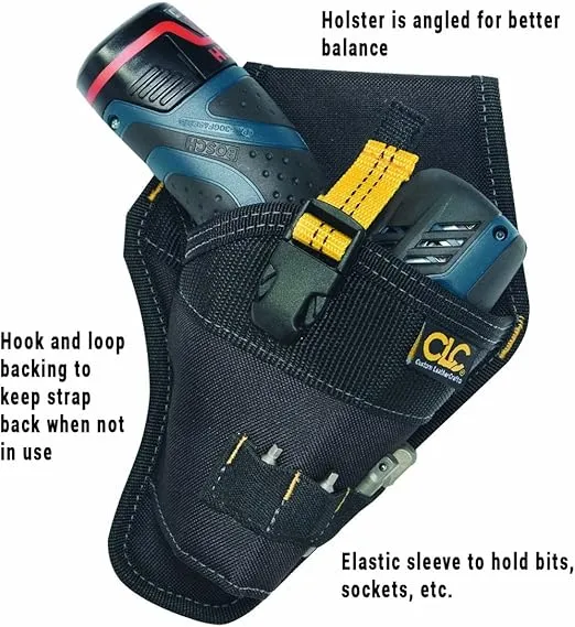 Custom Leathercraft CLC 5021 Impact Driver Holster,Black