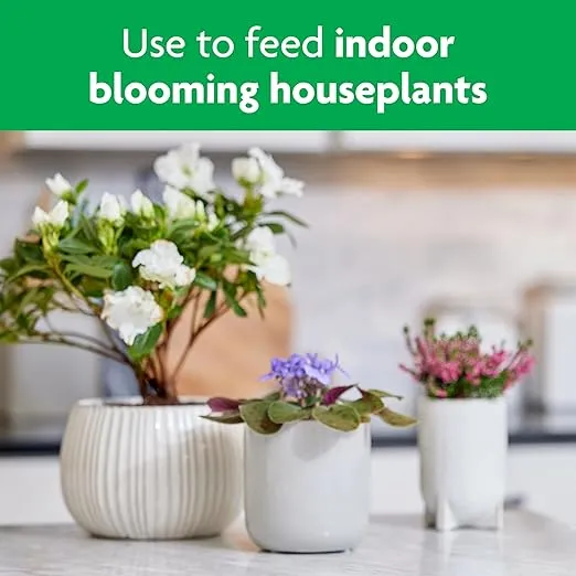 Miracle-Gro Blooming Houseplant Food, 8 oz., Plant Food Feeds All Flowering Houseplants Instantly, Including African Violets